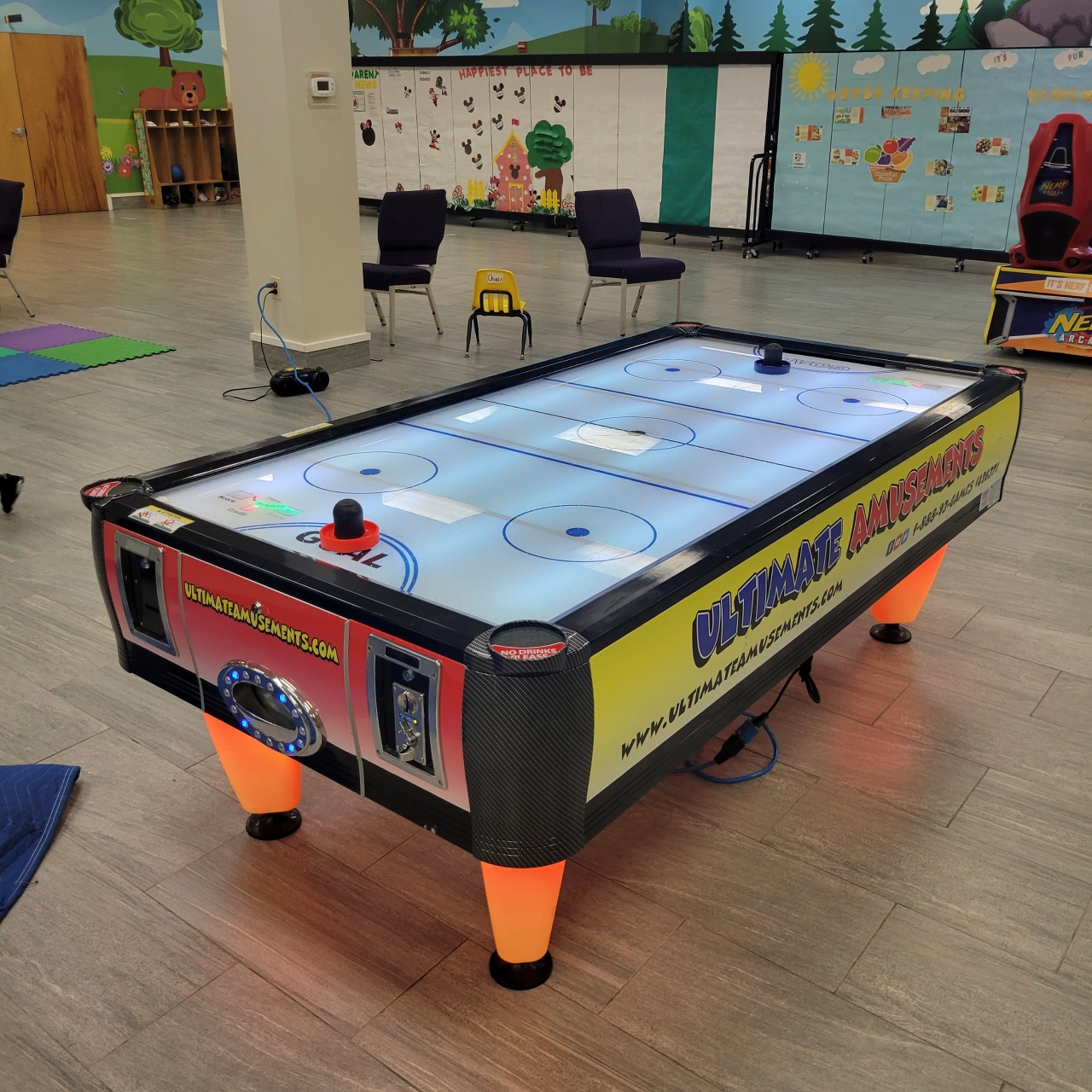 LED Air Hockey Table